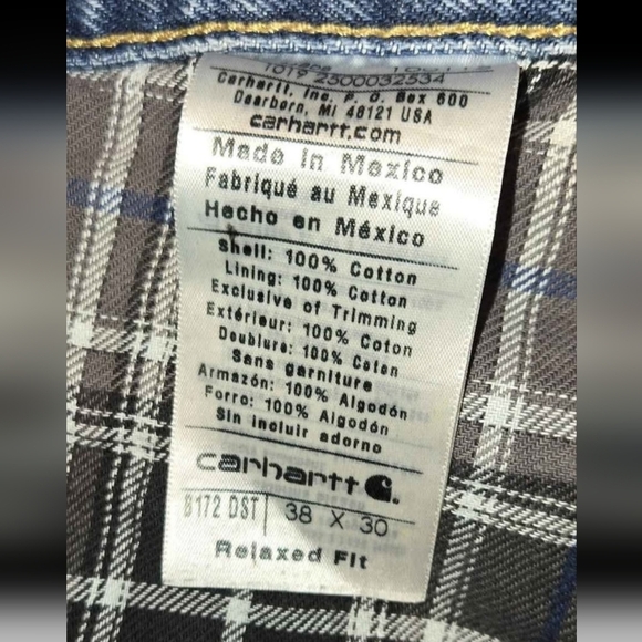 Carhartt Jeans  B172 DST Relaxed Fit 38x30 - Picture 6 of 6